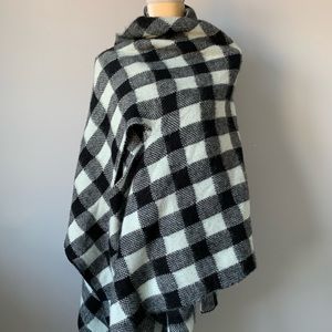 Michael Stars Buffalo Check Cape Scarf